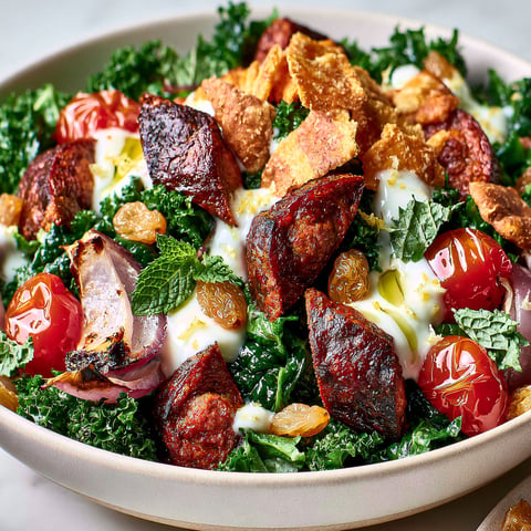 Cette salade aux merguez cuite à l'Air Fryer est le repas rapide et savoureux de l'été.