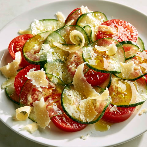 Le carpaccio de courgettes mariné au citron qui fait sensation à chaque repas d'été.