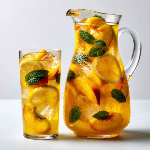 Comment préparer une délicieuse limonade à la pêche maison pleine de fraîcheur.