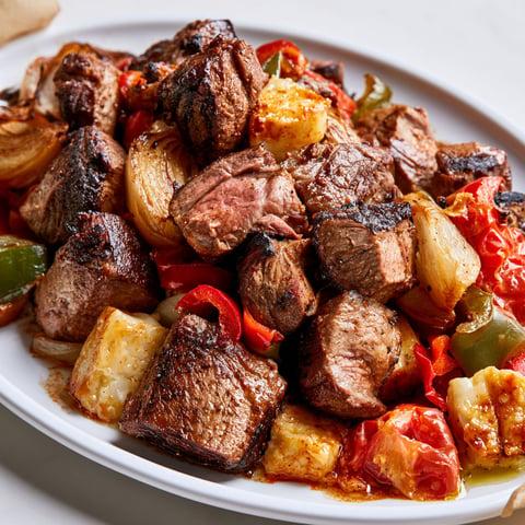 Gigot d’agneau aux légumes et fromage, une cuisson lente pour une viande ultra tendre.